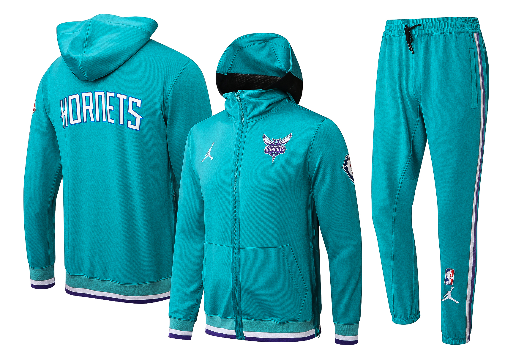 Men Charlotte Hornets navy blue  2024 NBA Nike Training suit->detroit pistons->NBA Jersey